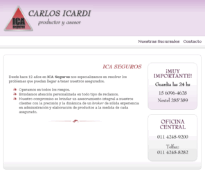 icaseguros.com.ar: ICA Seguros - Carlos Icardi, Productor y Asesor
.