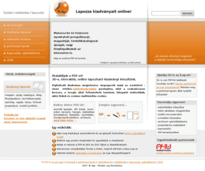 ilap.hu: Page flip online magazin, újság, fotoalbum és egyéb kiadvány
Az iLap online dokumentumok, katalógusok, magazinok, fotóalbumok, stb. elkészítésének és publikálásának új módja. 