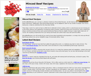 mincedbeefrecipes.com: Minced Beef Recipes
Delicious Minced Beef Recipes that feature step-by-step advice and easy to follow instructions.