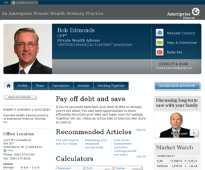 robertpedmonds.com: Bob Edmonds Ameriprise financial advisor in Greensboro, NC
Meet with Bob Edmonds, an Ameriprise financial advisor in Greensboro, NC 