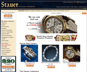 stauercollection.com: Men's Watches, Women's Watches, and Jewelry at Stauer.com
Stauer offers a wide variety of men's and women's watches: manual winds, automatics, and quartz. Stauer also has an extensive line of Jewelry, including DiamondAura.