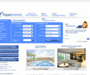 tiquimoveis.com: Buscando Imóveis à Venda? Casas e Apartamentos - Tique Imóveis
Dezenas de milhares de Apartamentos e Imoveis a Venda e para Aluguel, todos com fotos! Sonha com seu apartamento ou casa propria? Veja os Lancamentos das principais Imobiliarias e Construtoras