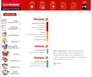 drukwsieci.com: DRUK W SIECI
Strona internetowa świdnickiej drukarni STOLGRAF. Oferta druku, przykładowe ceny, mozliwość składania zamówień on-line.