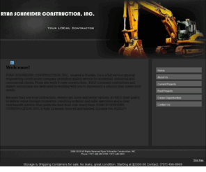 rsci.biz: Ryan Schneider Construction, Inc. RSCI Located in Eureka California. general Engineering Contractor RSCI Ryan Schneider
Eureka California General Engineering Contractor, Ryan Schneider graduate of Chico State. Ryan Schneider Construction