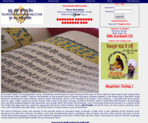 chardikala.com: Guru Granth Sahib.com Message of the Sikh Gurus, win
Free Gurbani CD
Guru Granth Sahib .com brings message of the Sikh Guru's and giving you an oppurtunity to win a free Gurbani CD. You can enter the quiz contest to win free Gurbani CD, and now free Gurbani ringers for your cell phone.