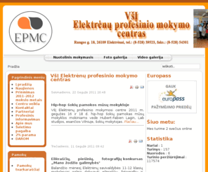 epmc.lt: VšĮ Elektrėnų profesinio mokymo centras
Joomla! - dinaminis portalų variklis ir turinio valdymo sistema