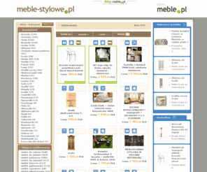 meble-stylowe.pl: Meble stylowe - sklep internetowy
Meble-stylowe.pl - wybór mebli stylowych bez ograniczeń. Szeroka oferta i niskie ceny. Tu kupisz meble stylowe i nie tylko. Obecnie ofertę prezentuje 74 producentów, ilość produktów: 1808