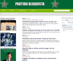 partidobloquista.com: Partido Bloquista
Partido Bloquista - Bloquismo - san juan - gobierno - cantoni , diseño web www.codigo8.com