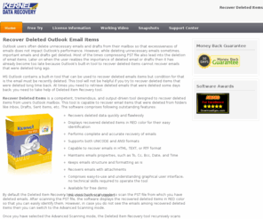 recoverdeleteditems.org: Recover Deleted Items - Restore & Recover MS Outlook Deleted Email Items
Recover Deleted Items from PST files that got corrupt, damaged or became inaccessible due to various corruption reasons. Try the Outlook PST repair tool to assure you do not lose on your important and valuable business data.