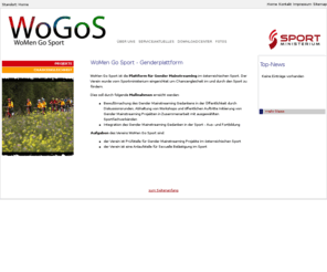 wogos.org: WoMen Go Sport Genderplattform - Hauptmenü
Hauptmenü