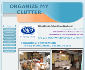 organizemyclutter.com: ORGANIZE MY CLUTTER
Professional Organizing
Professional Organizer
