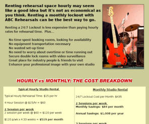 rehearsalstudioslosangeles.com: hourly rehearsal studio
Two large facilities conveniently located near Hollywood featuring a range of sizes and layouts. Monthly Specials available now.