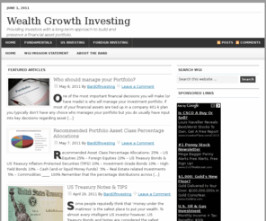 wealthgrowthinvesting.com: Wealth Growth Investing
The Wealth Growth Investing (WGI) website’s objective is to provide investors a long-term approach to build and preserve a financial asset portfolio.