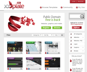 xooplate.com: XOO plate free graphics - websites - templates and vectors - business community
