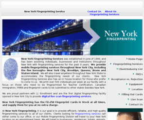 electronicfingerprintingnewyork.com: New York Fingerprinting, NY Fingerprinting services, New York
Finger Printing
New York fingerprinting services, including live scan provided by NewYorkFingerprinting.com