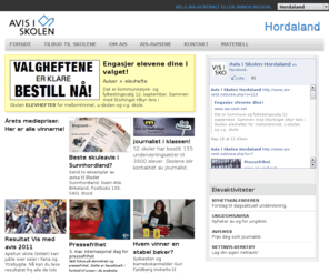 ais-vest.net: Avis i Skolen - Hordaland
Avis i Skolen vil bidra til en god skole med dagsaktuell undervisning, i tråd med skolens formål.