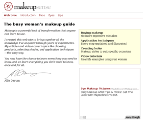 makeupsense.com: Makeup Sense
The busy woman’s makeup guide