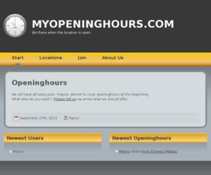 myopeninghours.com: myopeninghours
this website contains all of your openinghours