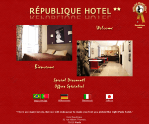 republiquehotel.com: Republique Hotel Paris - Official Site - Hotel near the Marais and Alhambra
2 Star hotel near Place de la Republique, marais quarter and the Canal Saint Martin in Paris. Hotel near Alhambra Paris.