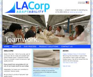 lacorpusa.com: LA Corp
Made in the USA — Part of our pride, part of our brand. We are ready and available with skilled, flexible teams. Companies benefit from our strength in quick turnaround, high-quality services. 