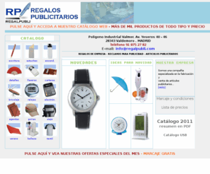 regalpubli.com: Regalos Publicitarios - Articulos Publicitarios - Publicidad - Promociones - Serigrafia - Regalos de Empresa - Articulos Promocionales
Regalos de Empresa, Regalos Promocionales,  Regalos Publicitarios,  Articulos Promocionales, Artículos publicitarios, Regalos para promoción, Productos Promocionales, regalos personalizados. Venta exclusiva agencia de publicidad, reclamistas y serigrafias. Mayoristas de Regalos Publicitarios. Venta al por Mayor de Regalo Promocional.