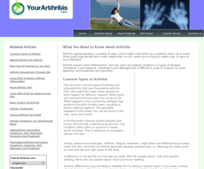 yourarthritis.net: YourArthritis.net - Your Arthritis - Arthritis Information, Support & Advice - Arthritis Relief, Osteoarthritis and Rheumatoid Arthritis
YourArthritis.net - Your Arthritis - Arthritis Information, Support & Advice - Arthritis Relief, Osteoarthritis and Rheumatoid Arthritis