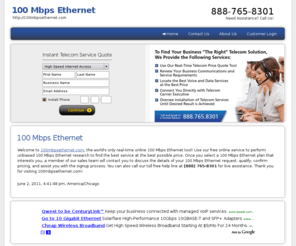 100mbpsethernet.com: 100 Mbps Ethernet
100mbpsethernet.com - 100 Mbps Ethernet