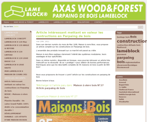 axas.fr: PARPAING DE BOIS LAMEBLOCK Ossature bois massif
Maison ossature bois