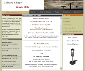 changedbyloveradio.org: Calvary Chapel Morris Hills
We are a community of people commited to exploring the life changing message of Jesus Christ in a loving, caring, come-as-you-are environment.