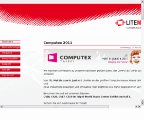 litemax.de: AlfaNet - Deutsche Niederlassung von LiteMax
Vertrieb, Service und Support fr LiteMax Very High Brightness LCD TFT Panel