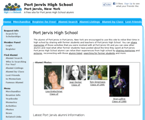 portjervishighschool.org: Port Jervis High School
Port Jervis High School is a high school website for Port Jervis alumni. Port Jervis High provides school news, reunion and graduation information, alumni listings and more for former students and faculty of Port Jervis  in Port Jervis, New York