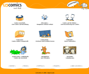 123comics.net: 123comics - Comics nach Maß
Die Berliner Agentur 123comics zeichnet Comics nach Maß