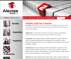 alexissgroup.com: Alexiss Group s.r.o.
Prodáme Váš dům,, chatu či pozemek za nejlepší možnou cenu na trhu a poskytneme komplexní právní servis, který je kolem prodeje nemovitosti potřeba.