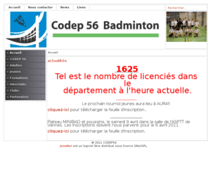 codep56.fr: CODEP56 - Accueil
CODEP56