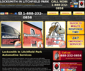 locksmithinlitchfieldpark.com: Locksmith In Litchfield Park  | 1-888-232-0858
Call now 1-888-232-0858. Locksmith In Litchfield Park  caters all automotive, residential and commercial locksmith concerns whether it is easy or complicated.  