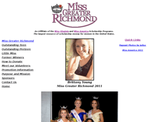 missgreaterrichmond.com: Miss Greater Richmond Scholarship Pageant
