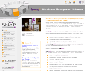 snap-fulfil.net: Snapfulfil, Comprehensive SaaS Warehouse Management Software, No setup costs. A Better Way... | Synergy Logistics
Warehouse Management Software Systems WMS Delivered as a Service SaaS - No Capex