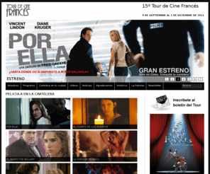 tourdecinefrances.net: 15º Tour de Cine Francés - Home
9 de septiembre al 1 de diciembre de 2011