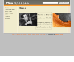 wimspaepen.com: Wim Spaepen
wim spaepen,violin, musician, violist, violinist, violin player, violin music, music