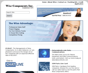 wisecomponents.com: OEM Parts, Telecom Equipment, and Data Communications
Find all your OEM Parts, Telecom Equipment, and Data Communications all in one place!