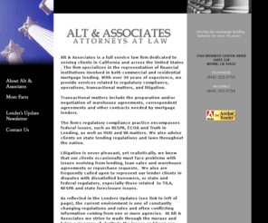 altandassociates.com: ALT&ASSOCIATES
The finest representation of financial institutions especially those in commercial and mortgage lending.