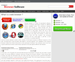 internetbrowsersoftware.net: Internet browser software - Web browser reviews - Free web navigator software
Internet browser software reviews. Best web navigator soft reviews, available for download. Which is the best free internet browser software ?