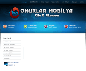 onurlarmobilya.com.tr: Onurlar Mobilya ve Aksesuar
Koltuk Takımları, Yemek Odaları, Yatak Odaları, Genç Odaları ve evinizin her köşesine uygun aksesuarlar. Satış noktası ve iletişim bilgileri.