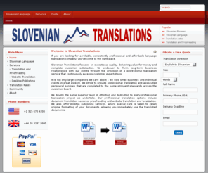 slovenian-translations.net: Welcome to Slovenian Translations
Translate to and from Slovenian - Professional Translation Services. Get a Free Quote!