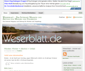 weserblatt.de: Weserblatt - Das Internet Magazin und Zeitung für Minden und Umgebung
Das Internet Magazin und Zeitung für Minden und Umgebung