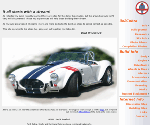 3x2csx.com: 3x2Cobra
Hurricane Cobra Kit Car Building Information