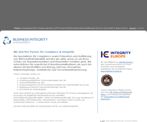 business-integrity-management.org: Business Integrity Management – Willkommen
