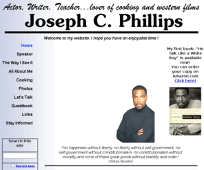 josephcphillips.com: Joseph C. Phillips -- The Official Home Page
The Offical Web Site for Joseph C. Phillips.