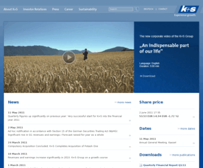 ks-nitro.com: K+S Group - K+S Aktiengesellschaft
The K+S Group is one of the world's leading suppliers of standard and speciality fertilizers and the world’s leading producer in the salt business.