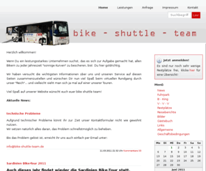 moto-logistik.com: Bike Shuttle Team: Motorradreisen und Transporte
Bike Shuttle Team: Motorradreisen und Transporte - wir transportieren Dein Motorrad in den Urlaub!